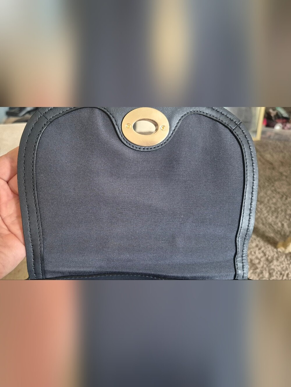 Coach Blue Leather Turnlock 2 Way Backpack/satchel - Picture 5 of 6
